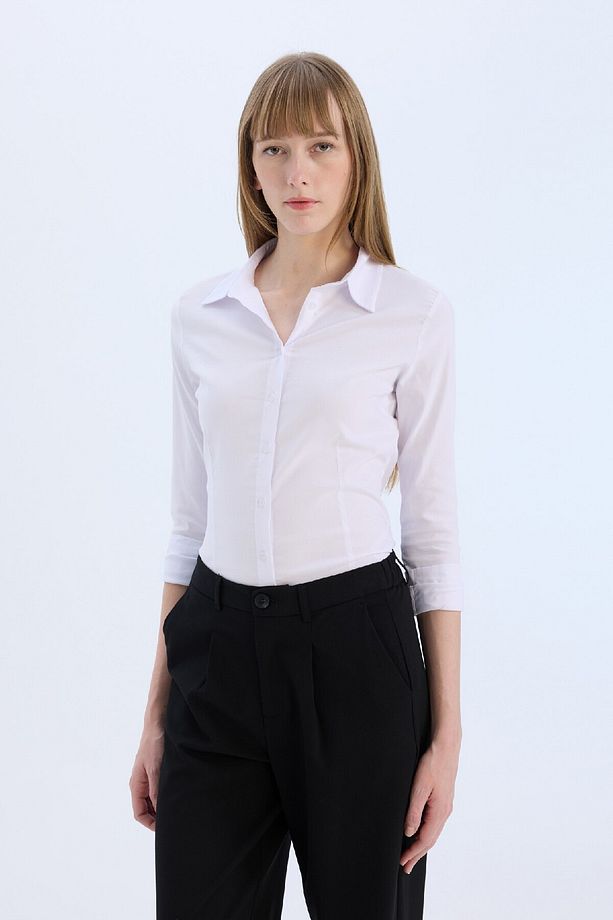 Regular Fit Bengalin Uzun Kollu Gömlek I5278az25sp - 3