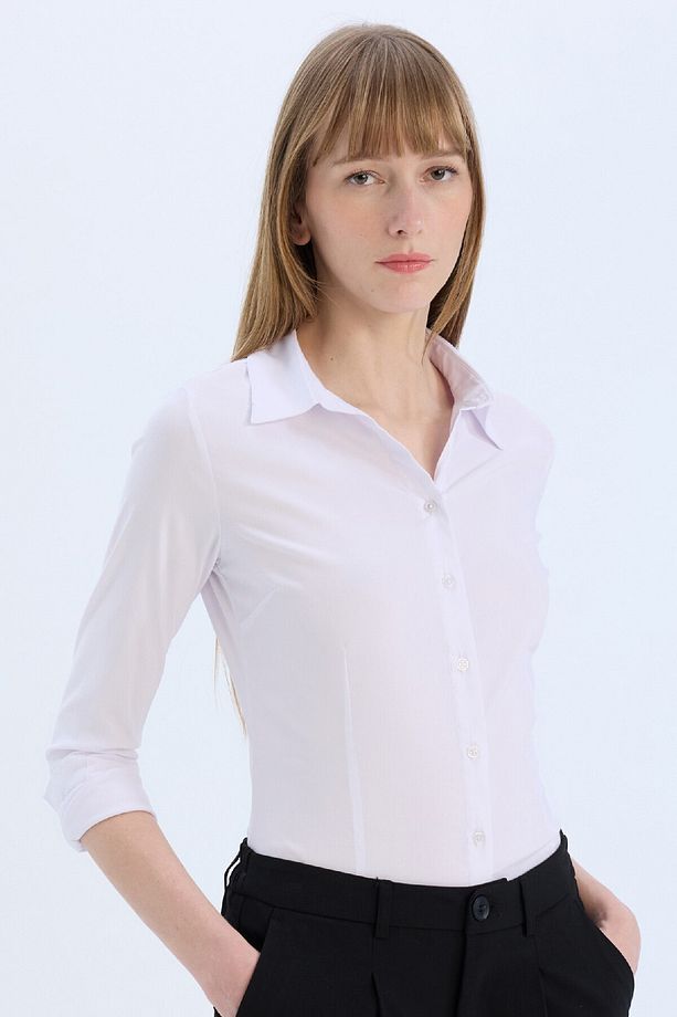 Regular Fit Bengalin Uzun Kollu Gömlek I5278az25sp - 1