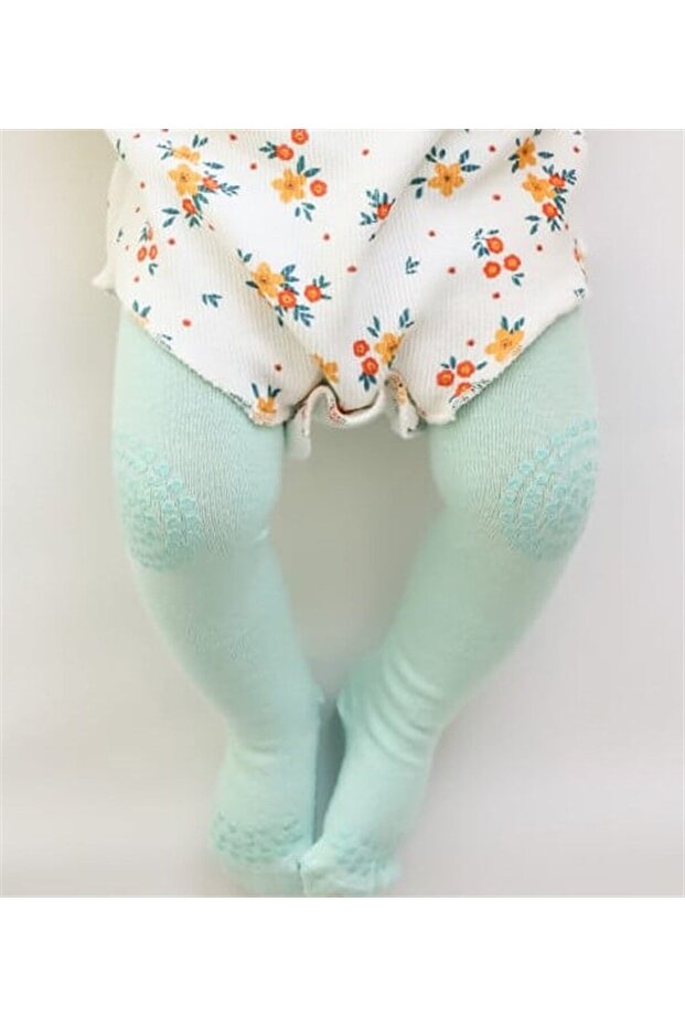 Crawling and Non-Slip Pantyhose 6-24 Months Water Green