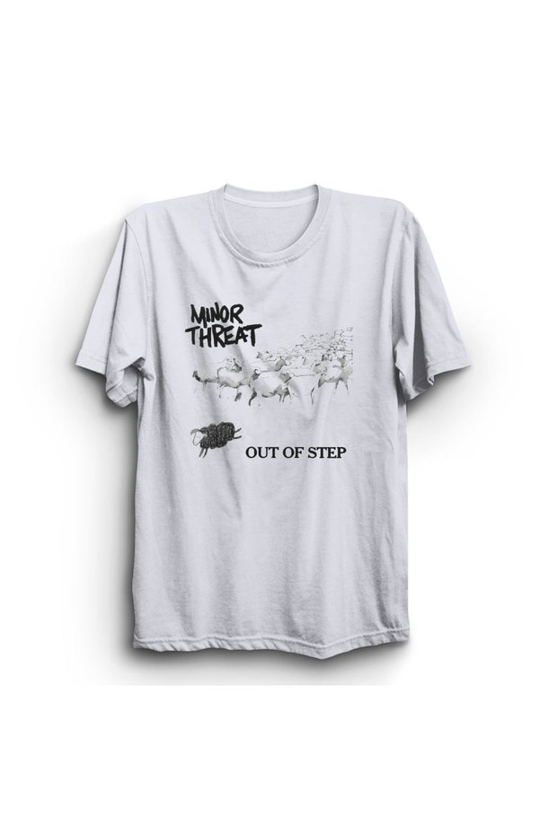 Minor Threat, Sheep, Punk, Rock Music Band Printed 100% Cotton T-Shirt