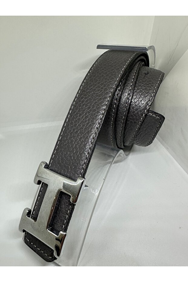 Women's 100% Genuine Leather H Buckle Belt 3cm
