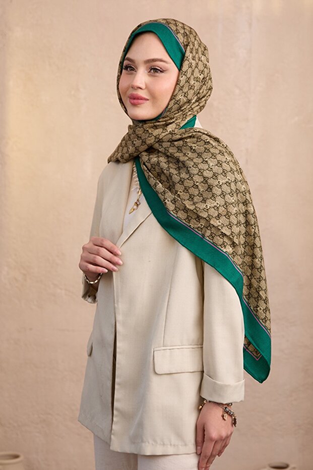 Yün İpek İthal A Kalite Çift Taraflı Şal - 4