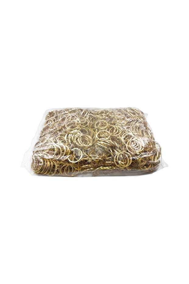 Gold Crushed Keychain Ring 1000 Pieces 2.5 cm