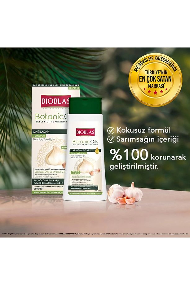 Botanic Oils Sarımsak Şampuanı 360 ml - Kokusuz - 8