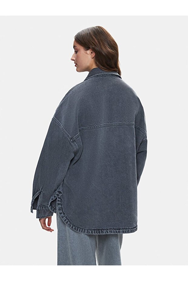 Jeannıe Oversıze Jean Gömlek - 3