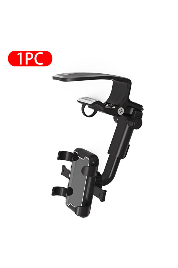 1pc BLALION Universal Clip Car Phone Holder 360 Degree Rotatable Retractable Phone Mount Stand For D