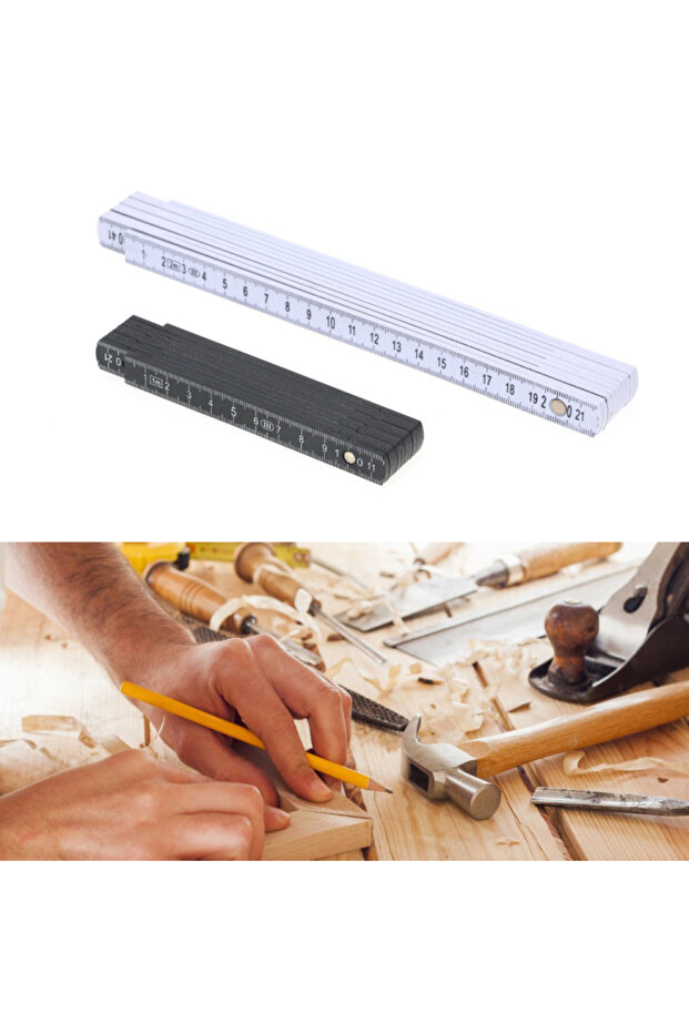 2m 2M Slide Ten-Parts Fold Up Rulers Folding Versatile Inside Carpenter's Education Meter Lightweig - 8