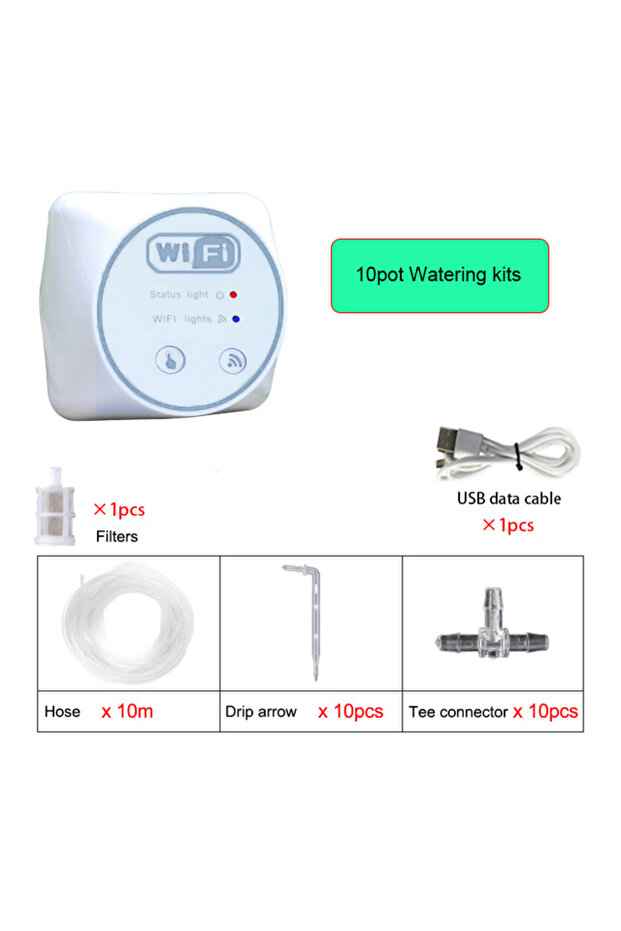 10pot Watering kits WiFi Smart Garden Irrigation Controller Plant Automatic Drip Irrigation System M