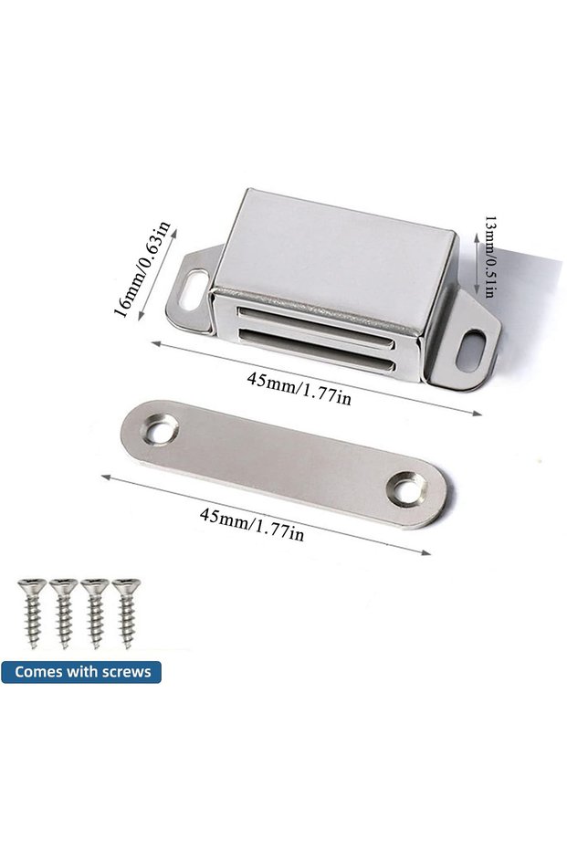 10pcs Mini Cabinet Magnetic Catch,Door Catch with Strong Magnetic for Cabinet,Stainless Steel for Cu