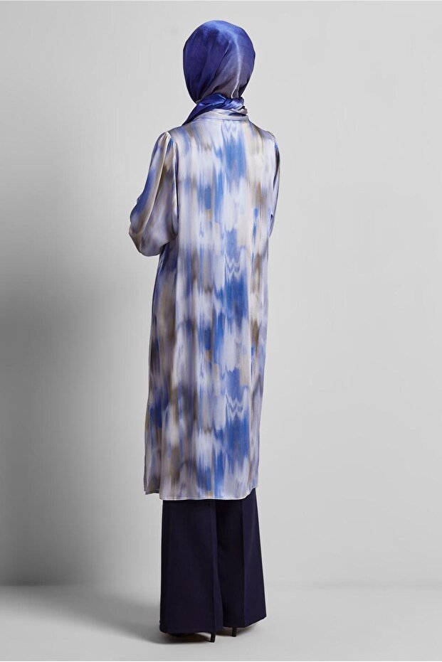 UZUN SATEN TUNİK 45420 - 5