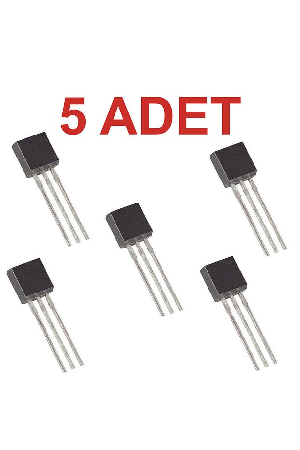 5 Adet Bc547 Npn Tip Transistör - 1