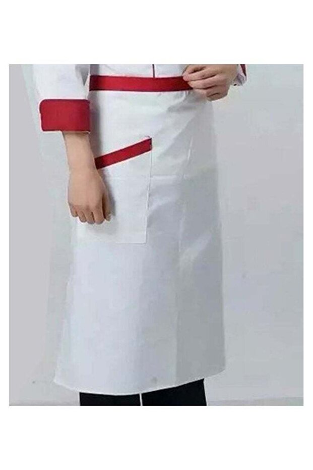 مريلة مطبخ نسائية مضادة للبكتيريا للطهي في المطاعم والفنادق، لون أسود، مقاس واحد