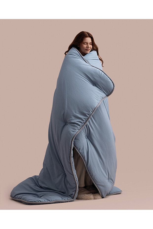 Bastien Einzelbettdecke - Blau - 2