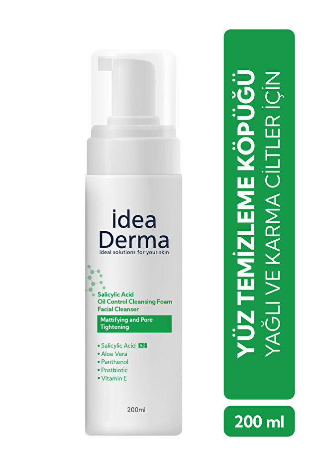 İdea Derma Salisilik Asit Yüz Yıkama Köpüğü 200 ml - 1