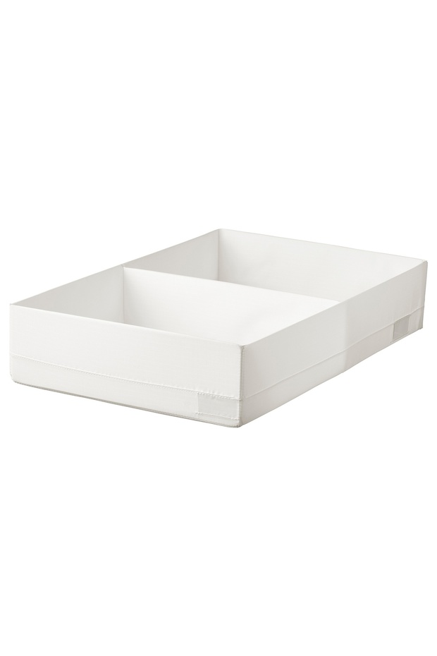 STUK Box with compartments, white, 34 x 51 x 10 cm