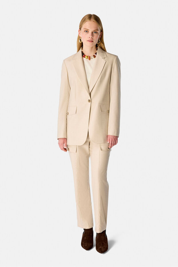 BEJ DÜĞMELİ CEKET - 6