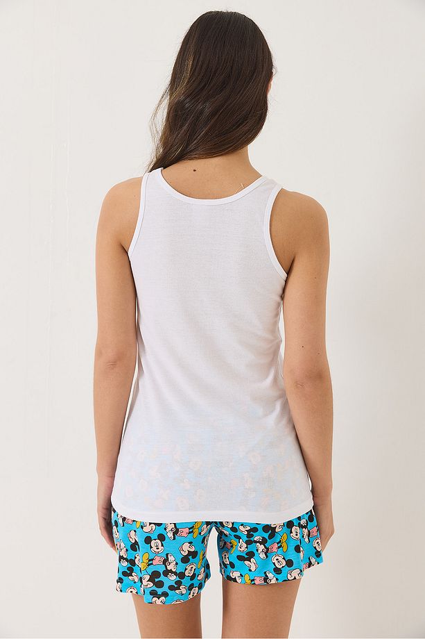 Kadın Mickey Mouse Baskılı Şortlu Pijama Takımı 0251 60283166 - 6