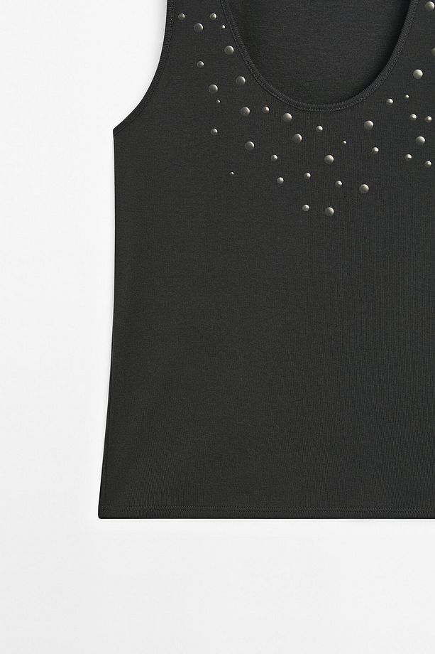 Zımbalı halter yaka top - 6