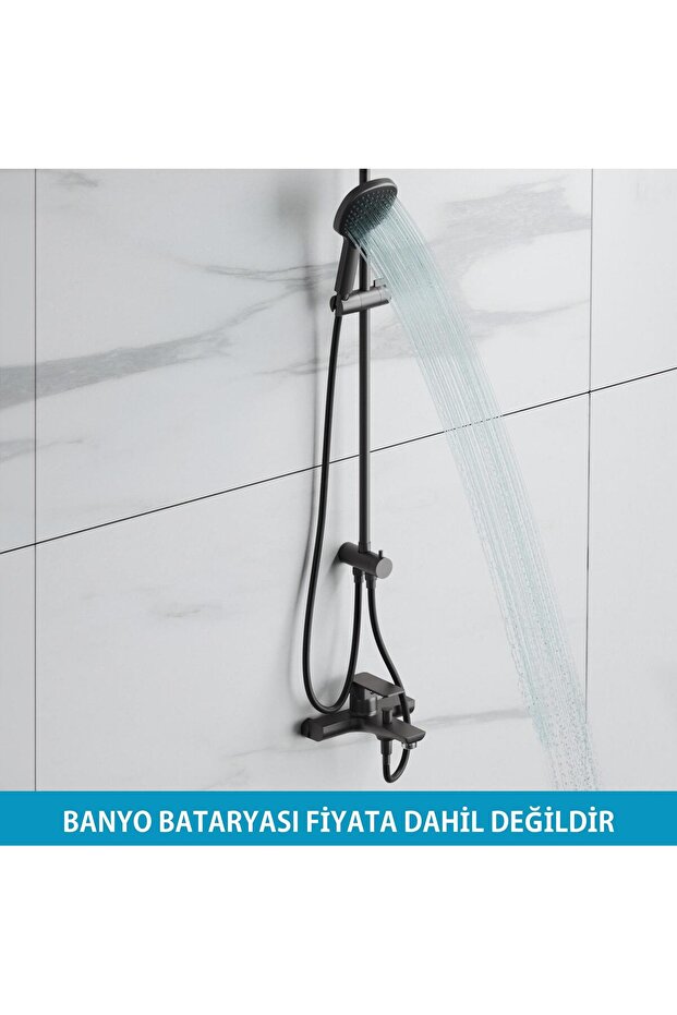 Mode S Rain Duş Sistemi -Mat Siyah - 4