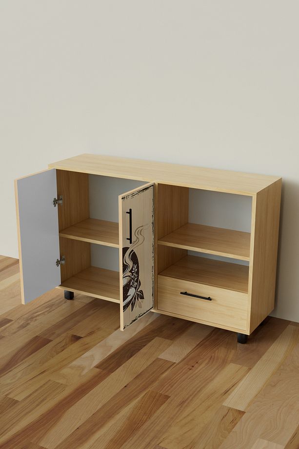 Mocha Design "arvien" Kahve Köşesi Mutfak Dolabı Çok Amaçli Mutfak Standi - 3