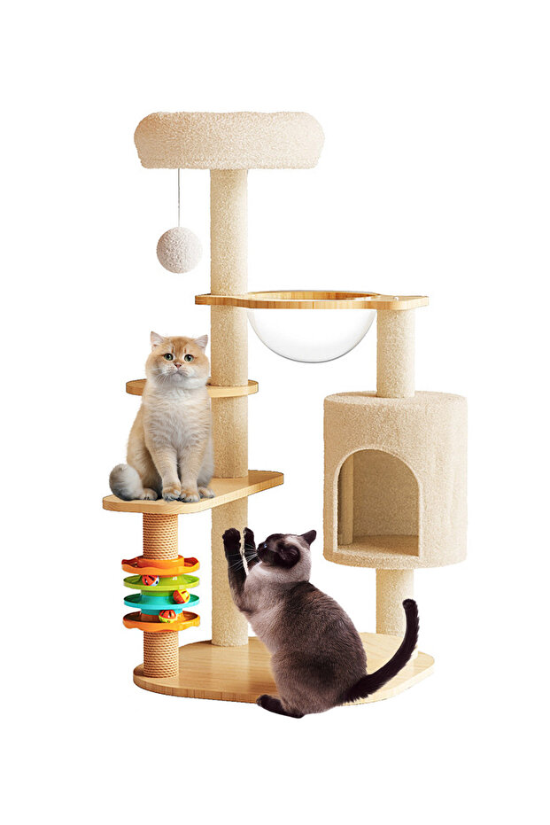 إطار تسلق القطط، عش القطط، لوح خدش القطط، شجرة القطط - 1