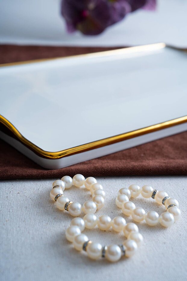 Arven Rectangular Gold Presentation Tray - 45 cm - 4