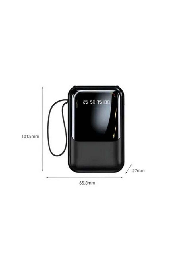 10000mah 20w Compact Hafif Taşınabilir Powerbank Type-c Lightning Usb Kablolu - 3