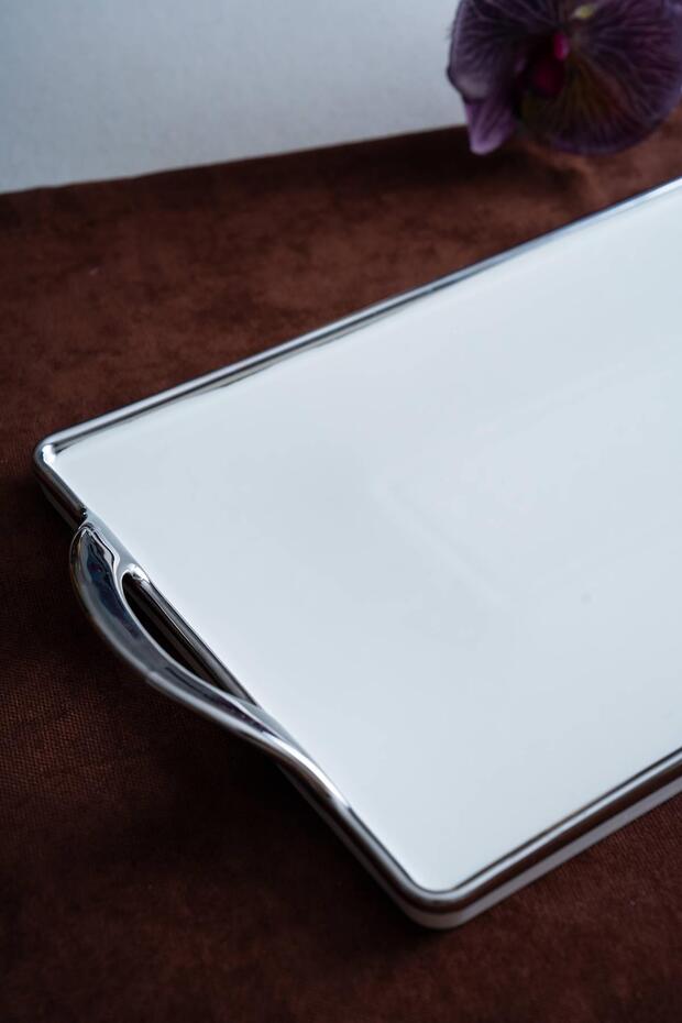Arven Rectangular Silver Presentation Tray - 41 cm - 3