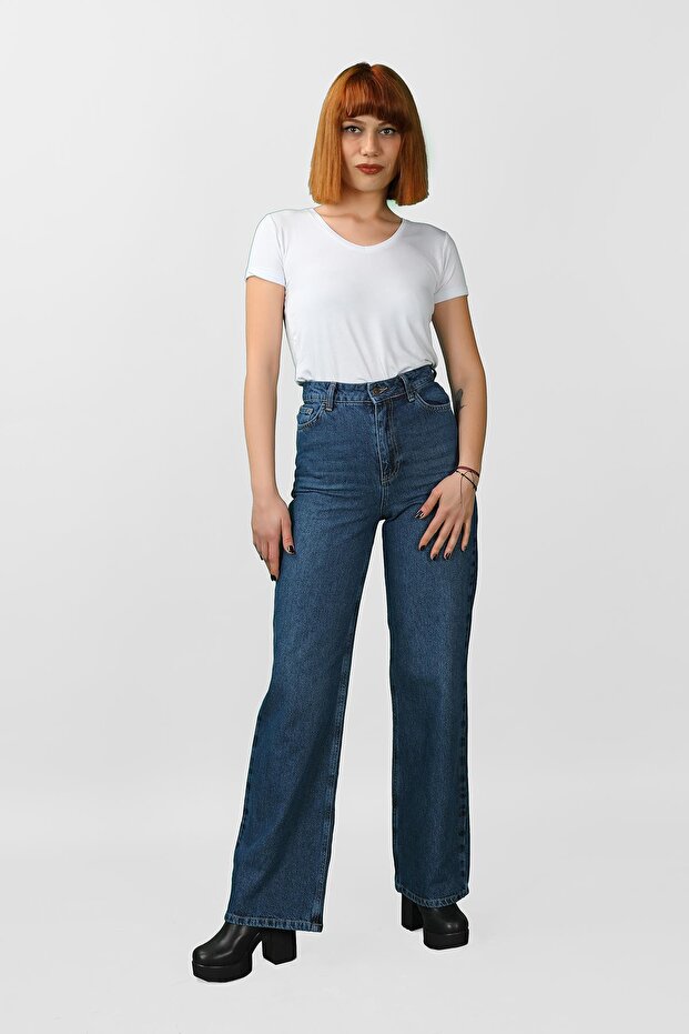 5 Pocket Wide Leg Trousers