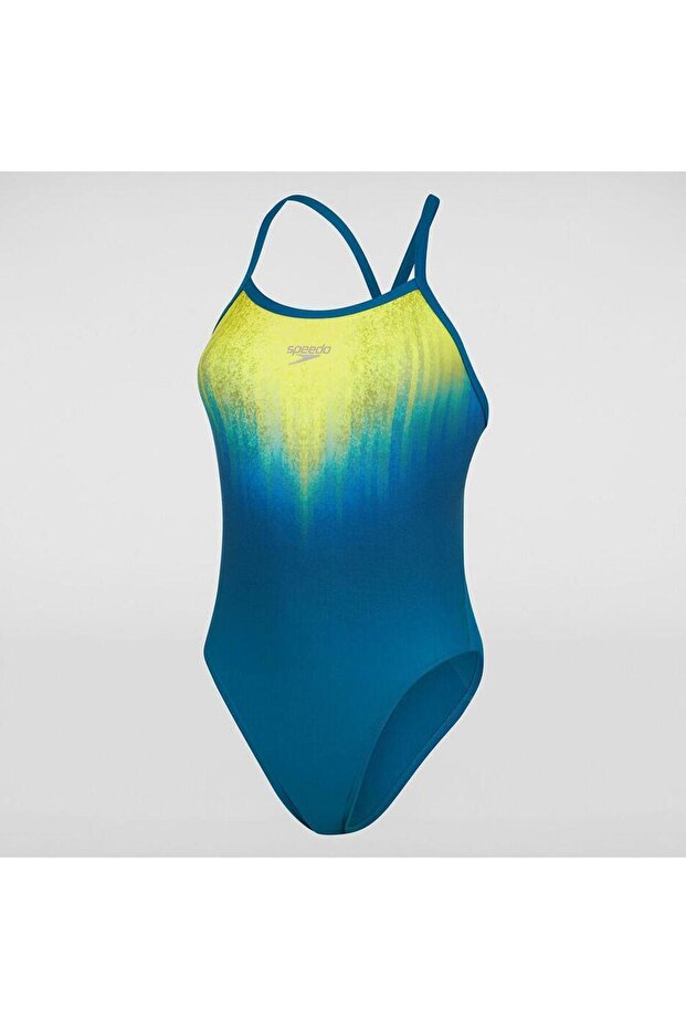 Placement Digital Turnback Kadın Yüzücü Mayosu - 4