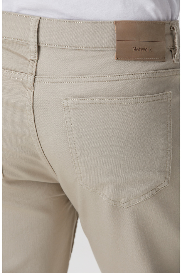 Bej Casual Pantolon - 5