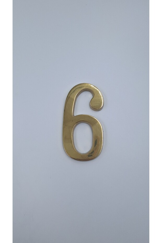 Brass Number 10 cm No:6