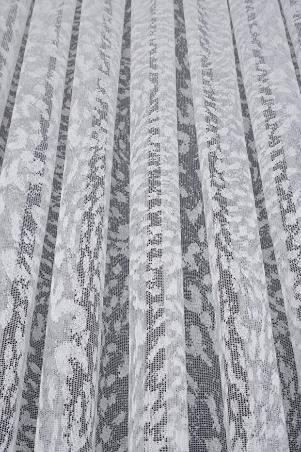 Snowdrop Pattern Model Design Does Not Want Ironing Non-Wrinkle Tulle Curtain 1e 3 Layers Pleated Tulle - 7