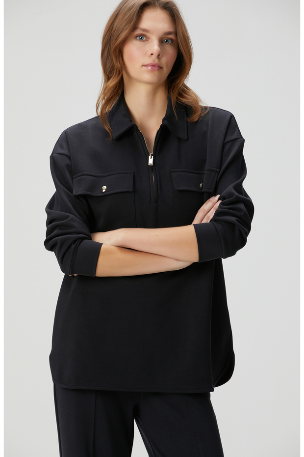 Siyah Sweatshirt - 3