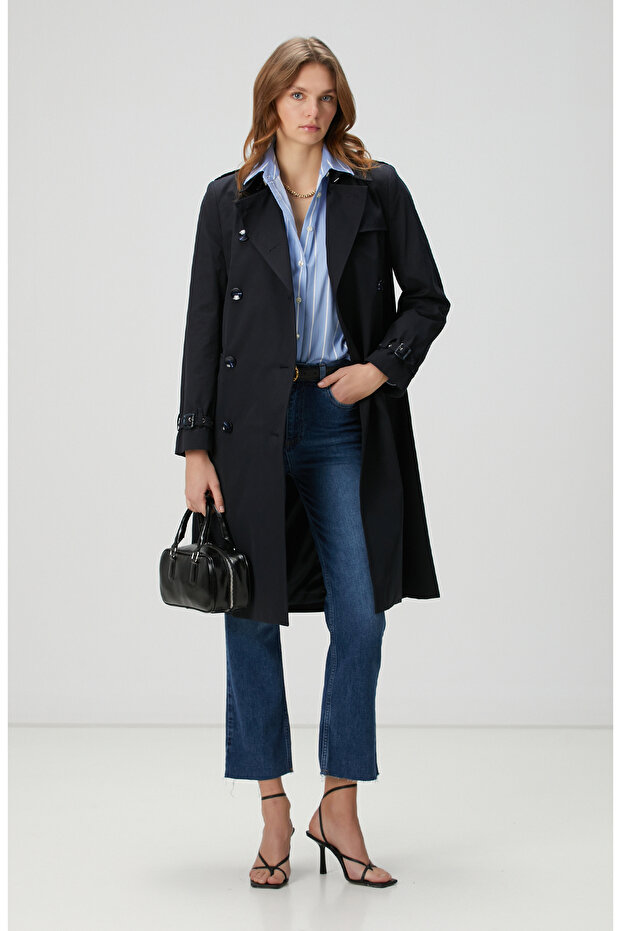 Lacivert Pardösü - 1