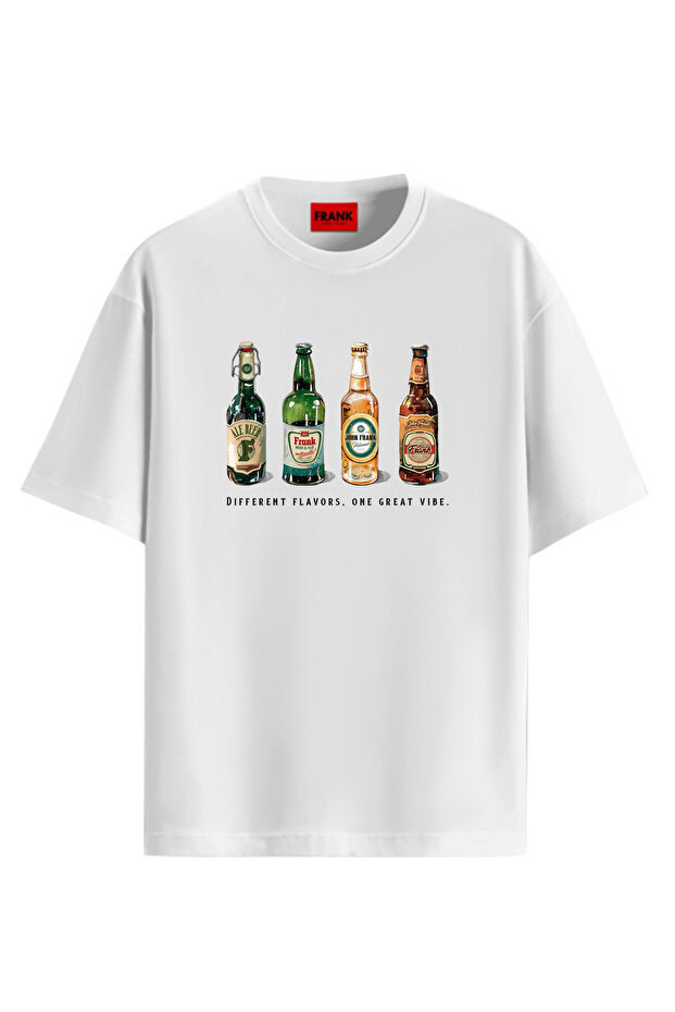 PRINTED T-SHIRT BEYAZ