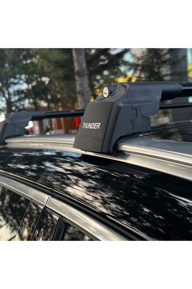 TOGG T10X 2023-Sonrası TRX2 Thunder Carrier Kilitli Ara Atkı Taşıyıcı Tavan Barı Siyah - 9