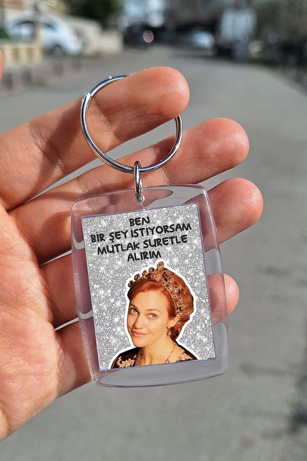 Şeffaf Çerçeve Anahtarlık - Mutlak Suretle Hürrem Sultan - 2