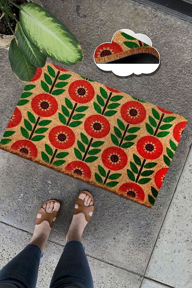 Coco Red Asteraceae Doğal Koko Paspas 40x60 Cm - 2