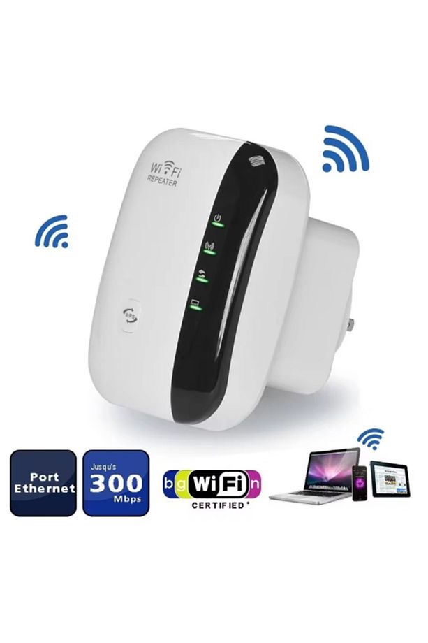 Wifi Repeater Kablosuz Sinyal Güçlendirici Access Point 300mbps / router - 1