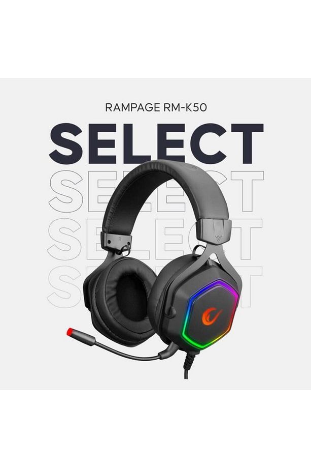 Rm-k50 Select Siyah Usb 7.1 Rgb Ledli Gaming Oyuncu Mikrofonlu - 1