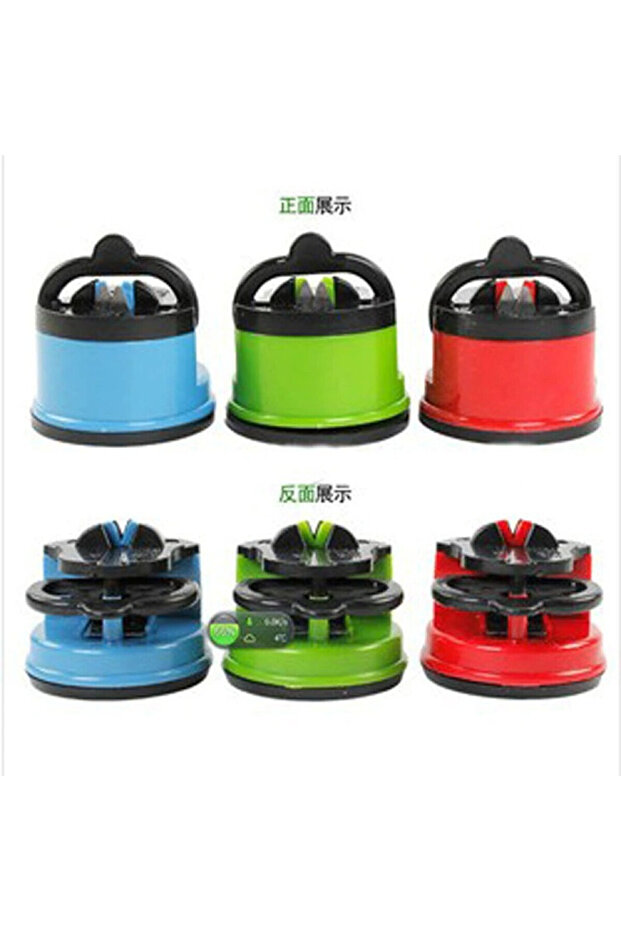Knife sharpener with a mounting base, practical design, multi-colored - 2