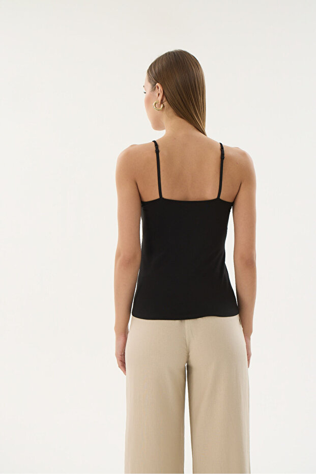 16271 MODAL DANTELLİ İNCE ASKILI ATLET - 3