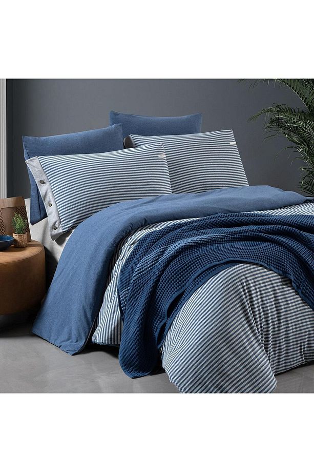 Mood Comfort Castile Tek Kişilik Nevresim Takımı Mavi - 4