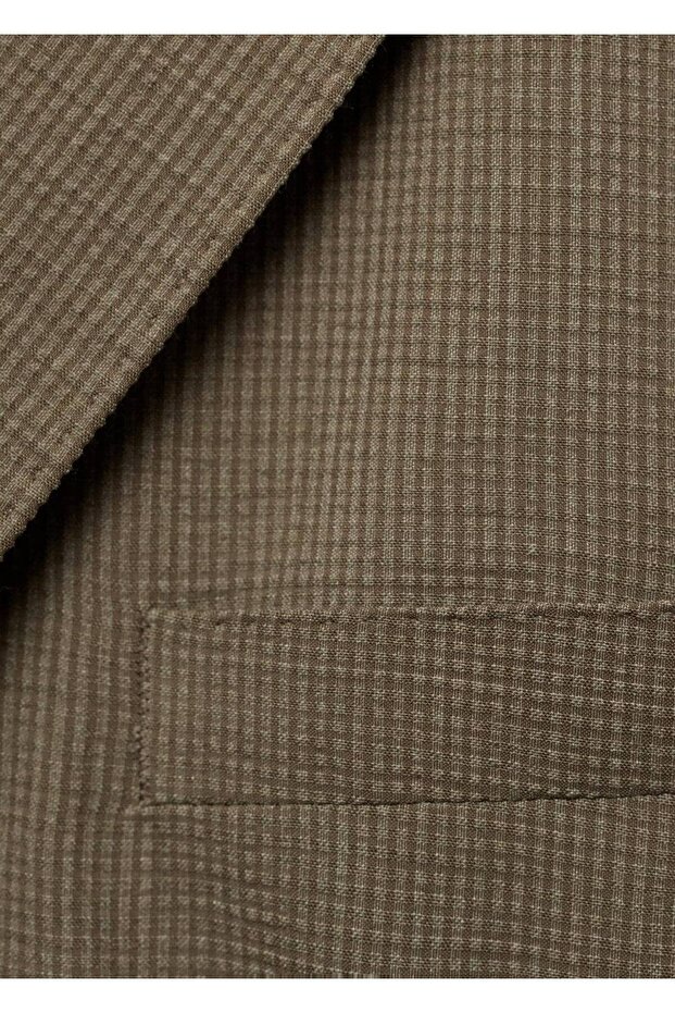 Dar kesim cool wool blazer ceket - 7