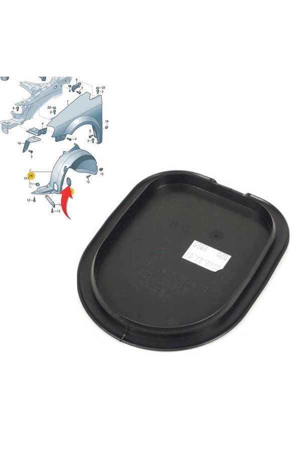 T5 T6 Crafter Caddy Sol Sağ Çamurluk Davlumbaz Kapağı 7e0809967 - 1