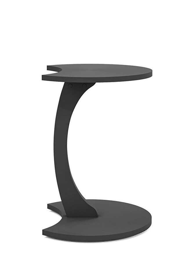 Wheeled Side Table - Jet - Gray - 6