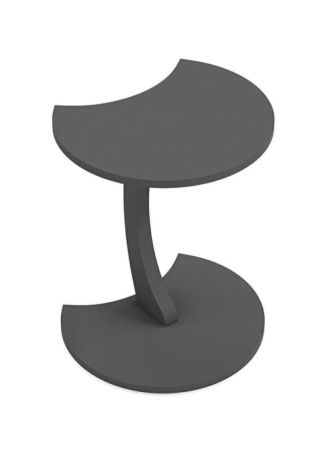 Wheeled Side Table - Jet - Gray - 4