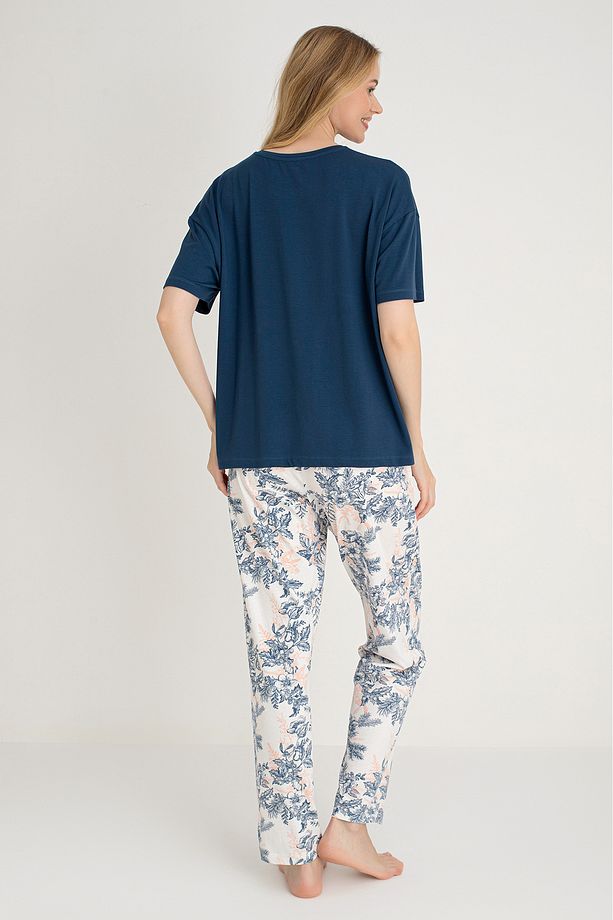 % 100 Pamuk Yumuşak Doukulu Pijama Takımı - 3