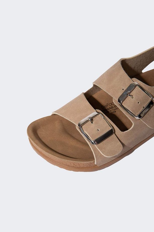 Kız Çocuk Cırt Cırtlı Düz Taban Sandalet C2804A824SM - 5